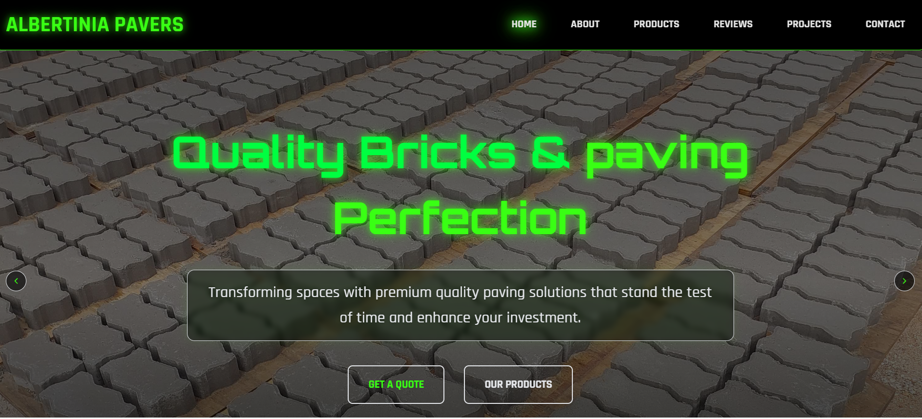 Albertinia Pavers Website