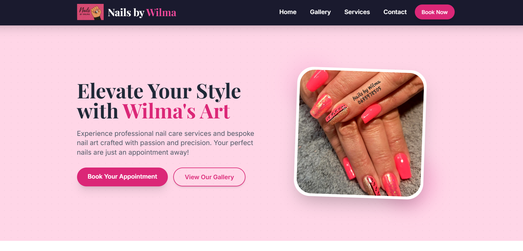 Nails by Wilma Website