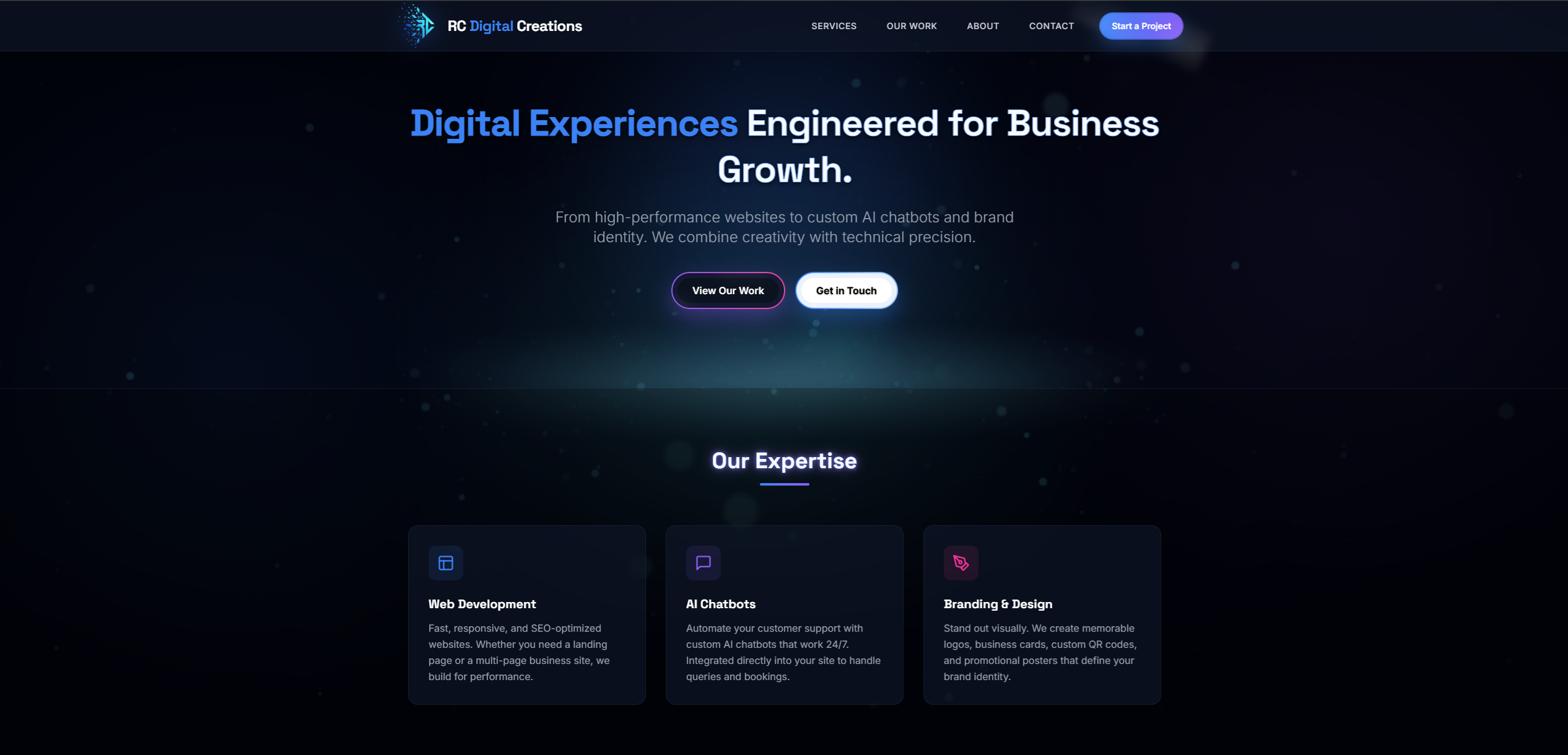 RC Digital Creations Website